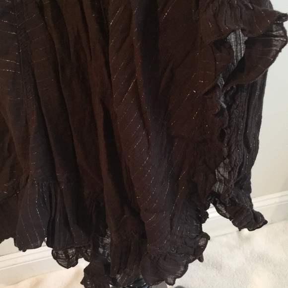 Candie’s denim and black sheer flounce skirt - Picture 4 of 6